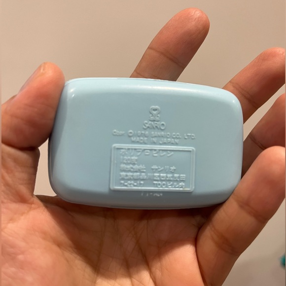 Vintage Sanrio Little Twin Stars Mini Case 1976 Made in Japan Soap Box Trinket - Picture 7 of 7